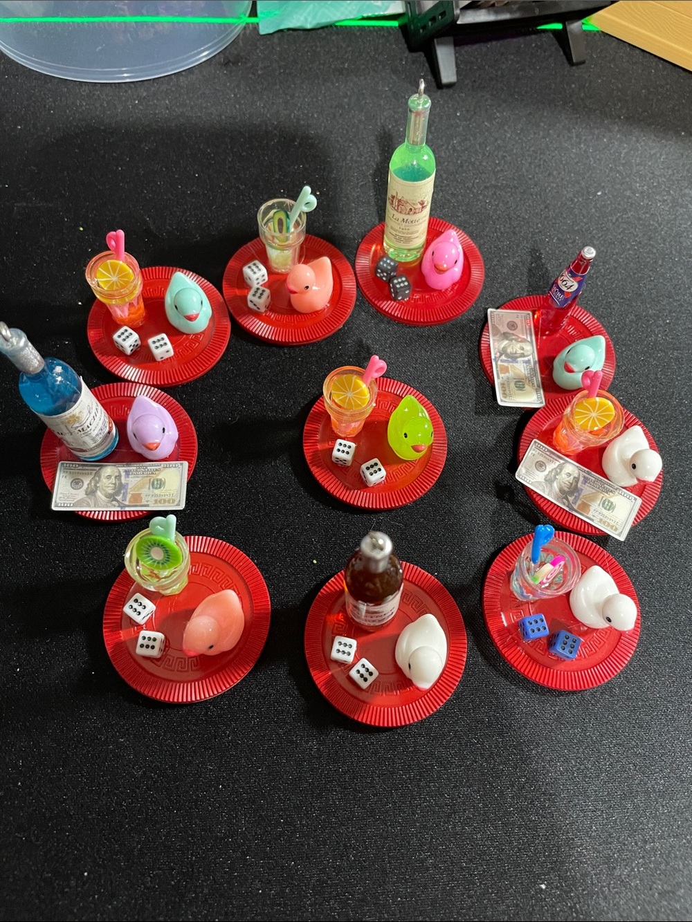Mini Duck & Drink Collection For Cruises. Handcrafted. Assortment.